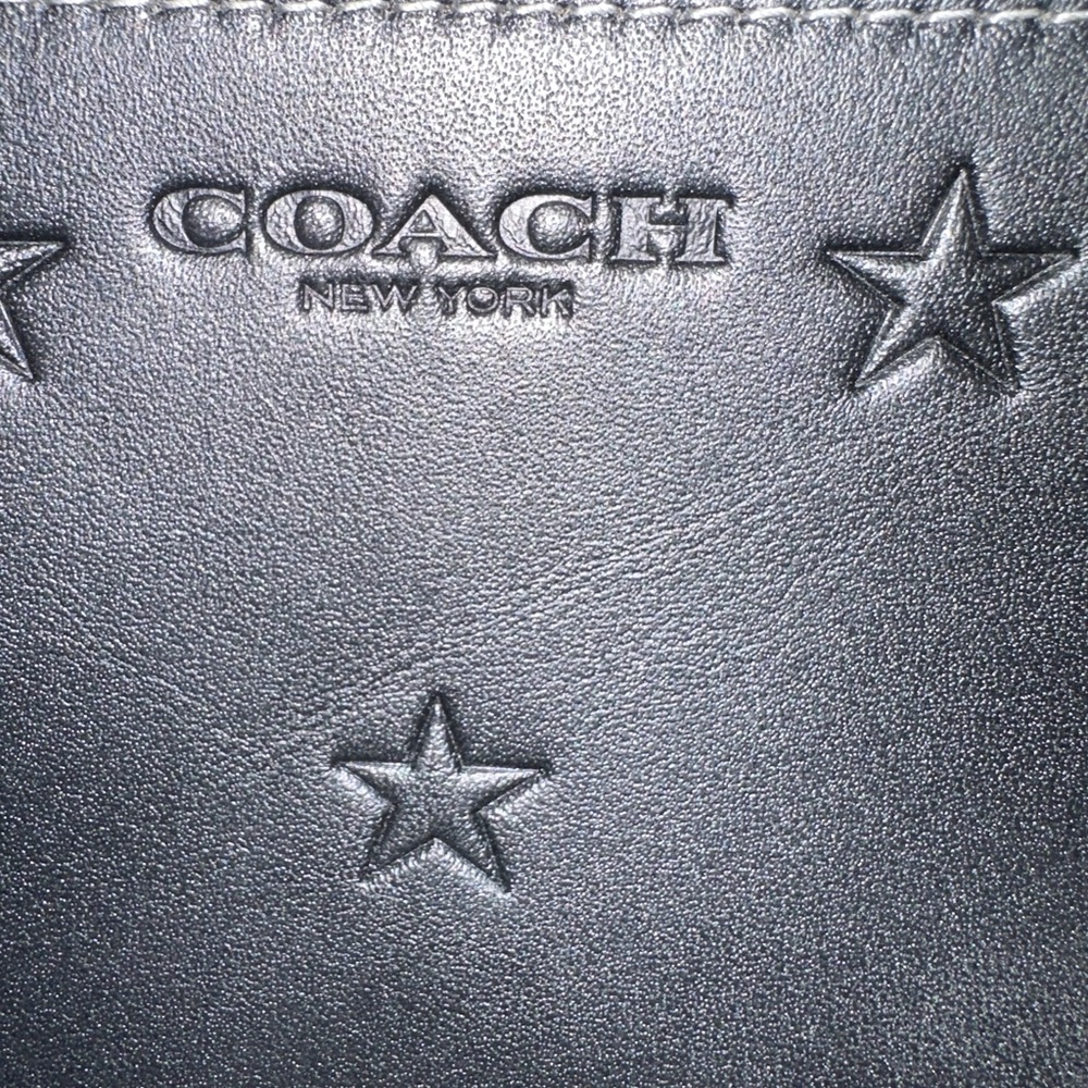 Coach Full size RARE Black Star Embossed Leather